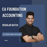 CA Foundation Accounting | Regular Batch By CA Rishabh Rohra | For Jan 26 & May 26 Exams